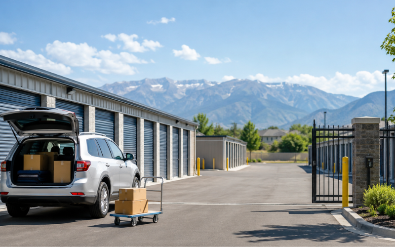 Image of car at storage facility